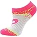 ASICS Youth Splatter No Show Yellow Ribbon Socks
