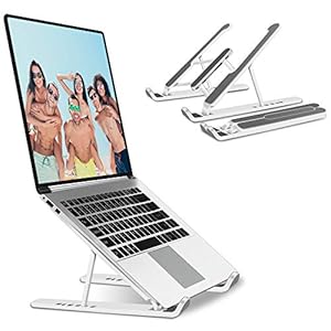 JPARR-Laptop-Stand-Ventilated-Laptop-Computer-Stand-Portable-Foldable-Desktop-Laptop-Riser-8-Angle-Adjustable-Notebook-Mount-Compatible-with-Laptop-Tablet-Phone JPARR Laptop Stand, Ventilated Laptop Computer Stand, Portable Foldable Desktop Laptop Riser, 8-Angle Adjustable…