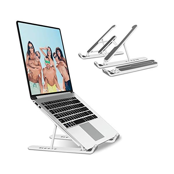 JPARR-Laptop-Stand-Ventilated-Laptop-Computer-Stand-Portable-Foldable-Desktop-Laptop-Riser-8-Angle-Adjustable-Notebook-Mount-Compatible-with-Laptop-Tablet-Phone JPARR Laptop Stand, Ventilated Laptop Computer Stand, Portable Foldable Desktop Laptop Riser, 8-Angle Adjustable…