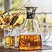 Tealyra - Large Glass Carafe 56-ounce - Drip-free - Stovetop Safe - Borosilicate Water Pitcher Jug Infuser - Hot or Iced Tea Juice Beverage - Decanting Serving Wine - 1600ml
