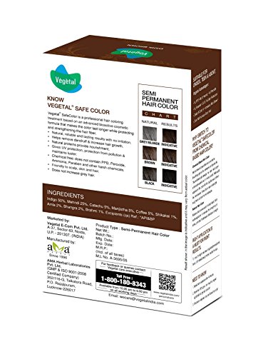 Vegetal Safe Color 50GM (Dark Brown)