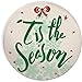 Angelstar Classic Christmas Assorted Round Absorbent Coasters (Set of 4), 4