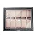 CO-Z Black Leather Display Box Jewelry Box Lockable Watch Case (20 Compartments, Watch Jewelry Display)
