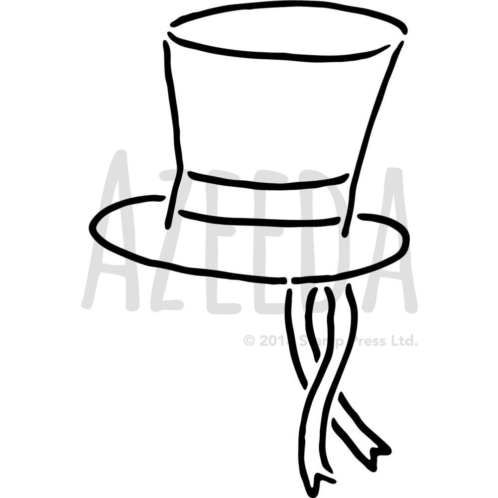 Large A2 Top Hat Wall Stencil Template Ws00016300