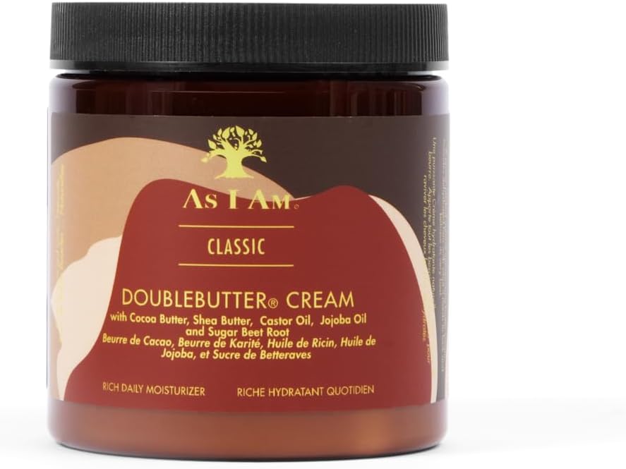 As I Am DoubleButter Cream Daily Moisturizer 8oz Curly Coily Hair Shea Cocoa