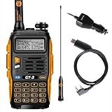 Baofeng PoFung GT-3 Mark-II Transceiver, FM Radio, Dual Band 136-174/400-520 MHz, Chipsets Upgraded, ABS Frame + Programming Cable