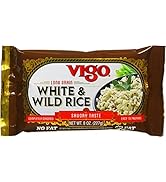 Vigo Authentic Long Grain White & Wild Rice, Savory No Fat, 8oz (White & Wild Rice, 8 Ounce (Pack...
