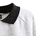Froomer Teen Girls Cat Print Sweatshirt Long Sleeve Blouse Loose Sweater Shirt Gray
