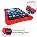 Fintie Silicone Case for All-New Amazon Fire HD 8 (Compatible with 7th and 8th Generation Tablets, 2017 and 2018 Releases) - Honey Comb [Corner Enhancement] Shockproof Kid Friendly Cover, Red
