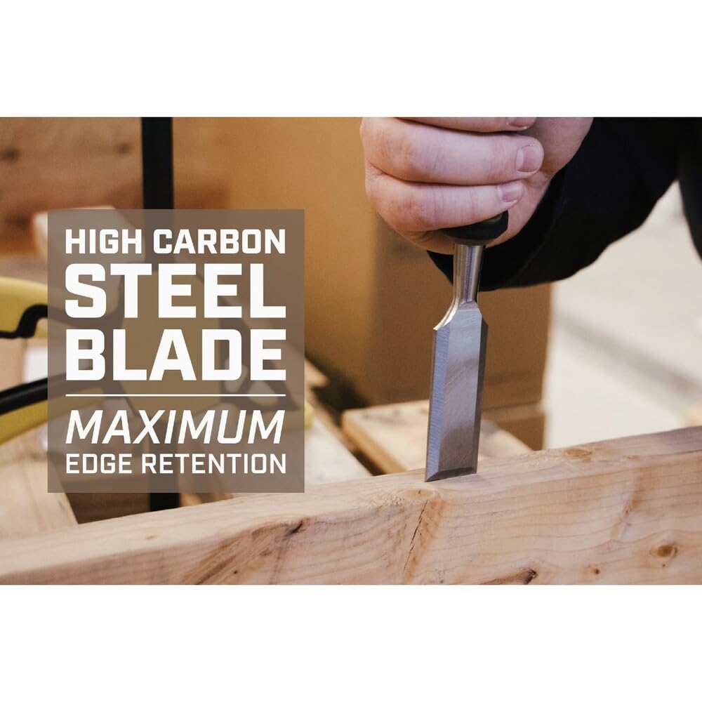 Spec Ops Tools Wood Chisel, 1/2" Blade, High-Carbon Steel Blade,...