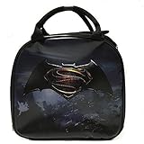 DC Comics Batman VS Superman Insulated Lunch Bag w/ Water Bottle (LOGO)