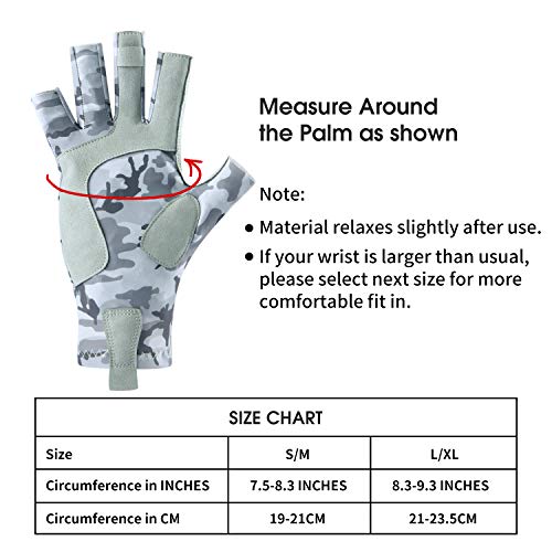 image for Magreel UV Protection Fishing Gloves for Men Women, UPF50+ Sun Protect