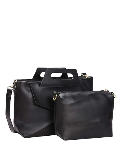 Black PU Satchel