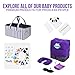 Baby Diaper Caddy Organizer - Portable Large Nursery Diaper Tote Bag | Storage Bin for Changing Table | Newborn Registry Baby Shower Gift Must Haves | Includes Bonus Changing Mat Travel Essential