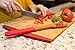 The Kitchen Love Large Wooden Bamboo Cutting Board -Anti slip-Chopping Board with Juice Groove and Handle-Anti microbial- Chopping and Serving Tray-Silicone Edges-Crack Resistance