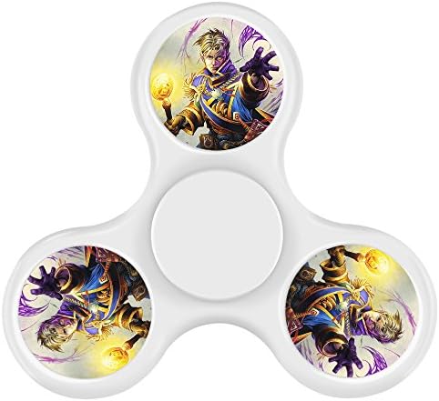 New Style Cheap Cool Tri-Hands Fidget Spinner Toy, Stress Reducer Relieve Anxiety, Controlling Force, Fashion Design and Images(Anduin Wrynn - White)