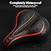 Yoleo Bike Seat, Comfortable Gel Bicycle Seat Memory Foam Waterproof Bicycle Saddle, Dual Shock Absorbing Ball Universal Replacement for Men Women/Indoor-Outdoorthumb 4