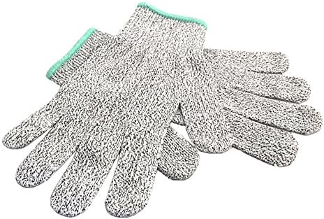 Cut Resistant Gloves - High Performance Level 5 100% Protection, Food Grade, Light Weight, Certified Breathable and Extra Comfortable Size Large, Medium, Small