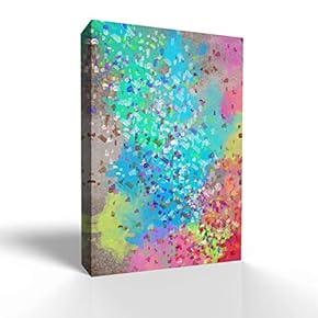Wall26-Canvas Wall Art-Abstract Colorful Art-Giclee Painting Wall Art for Bedroom Living Room Home Decoration - 12x18 inches