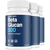 Better Way Health™ - Advanced Immune Readiness - Highly Purified 1,3/1,6 Beta Glucan 500 - Clinically Tested Immune Defense - 500mg/60 Capsules (Pack of 3)