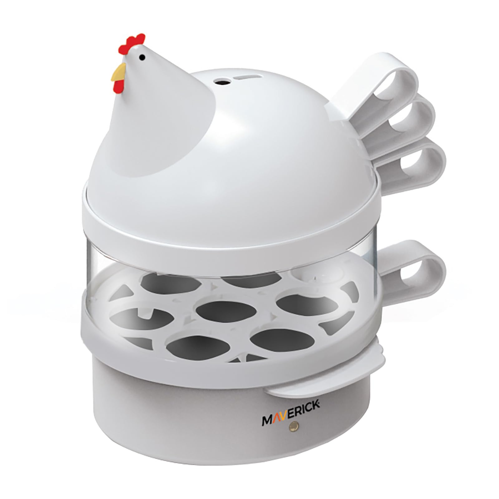Photo 1 of Maverick SEC-14 HENRIETTA HEN EGG COOKER | 14 Egg Capacity Electric Egg Maker for Hard, Soft & Poached Eggs | Fun Retro Hen Design, Dishwasher Safe - White