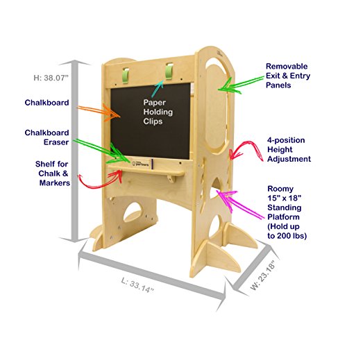 Little Partners Learning Tower Kids Step Stool Chalkboard