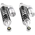 GZYF 320mm Universal Shock Absorbers Rear Suspension for HONDA for Suzuki for Kawasaki for Yamaha Go Kart ATV Dirt bikes,Silver Black