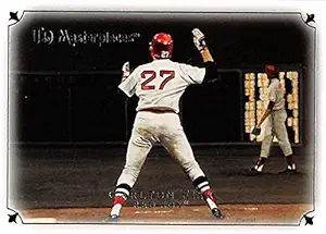 Carlton Fisk baseball card (Boston Red Sox) 2007 Upper Deck Masterpieces #5 1975 World Series Home Run Wave