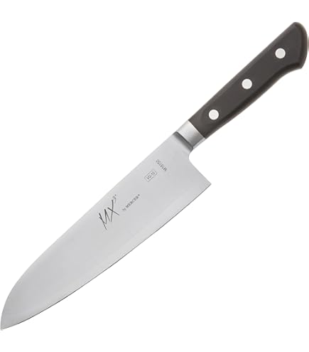 Amazon.com: Mercer Culinary Züm Forged Santoku Knife, 7 Inch,Black