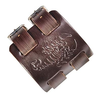 Bracelet Cuir Armband Skorpion – Armband aus Leder mit Skorpion – Größe verstellbar und angenehm zu tragen.