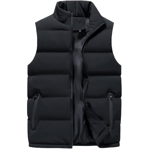 ジャケット・アウター OMMO PADDING CIRCLE VEST BLACK Mens
