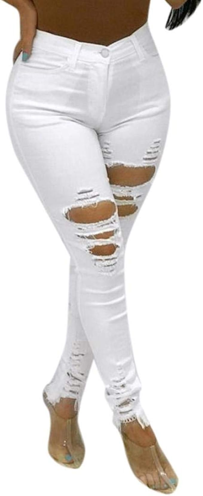 white trousers womens skinny