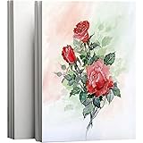 Sadaunbe 30 Sheets Watercolor Paper Cotton 140LB/300GSM Thick Off-White Cold Press Paper Pack for Kid Child Watercolor Drawin