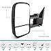 YITAMOTOR Towing Mirrors Compatible for Chevy GMC, Power Heated Manual Telescoping Folding Tow Mirrors, for 1999-2002 Chevy Silverado GMC Sierra 1500 2500 3500, 2000 Chevy Tahoe GMC Yukon