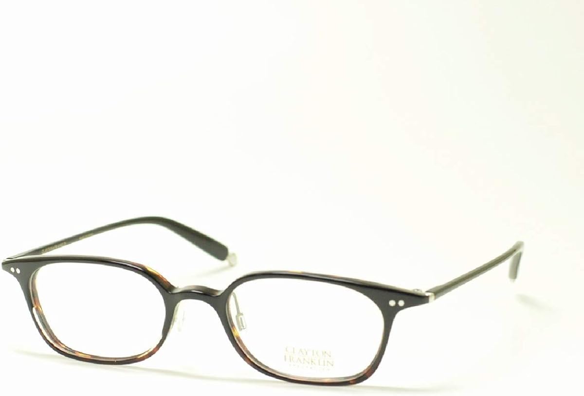 Clayton Franklin クレイトンフランクリン 722 Bkdh ブラックデミハーフ メガネ 眼鏡 めがね メンズ レディース おしゃれ ブランド 人気 フレーム 流行り レンズ ファッション眼鏡 通販 Amazon
