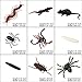 Dreampark Halloween Plastic Realistic Bugs, 160 Pack Fake Spiders, Cockroaches, Scorpions, Mice and Worms for Halloween Decorations and Party Favors