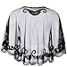 kayamiya Women's 1920s Flapper Shawl Cape Sequin Inspired Beaded Wraps for Evening Dress