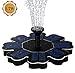 AMYER Solar Fountain, Solar birdbath Fountain, Solar Powered Fountain Pump, 1.7W Solar Panel Kit, Solar Water Fountain for Pool, Pond, Garden, Fish Tank, Aquarium