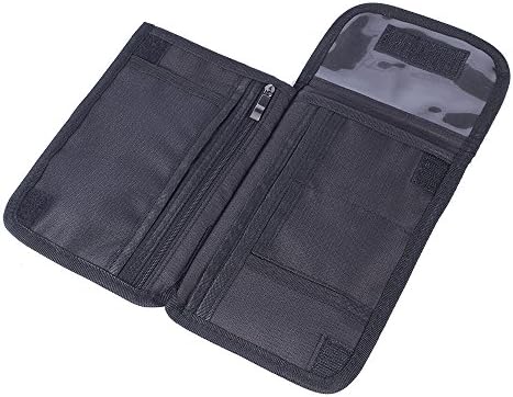 Sinbomay RFID Blocking Passport Holder Neck Wallet-Crossbody Travel Pouch/Credit ID Card Cash Purse (Black)