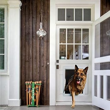 Ideal Pet Products Designer Series Plastic Pet Door with Telescoping Frame, Super Large, 15