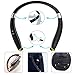 Bluetooth Headset, EReach AVT990 Wireless Foldable Sports Neckband Bluetooth Headphones Earphones with Retractable Earbuds & Mic for iPhone, Android and Other Bluetooth Enabled Devices-Sweatproof