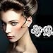 Clearance Twinsmall Women Lady Elegant Diamond Ear Stud Flower Earrings Women Jewelry Earrings Stud