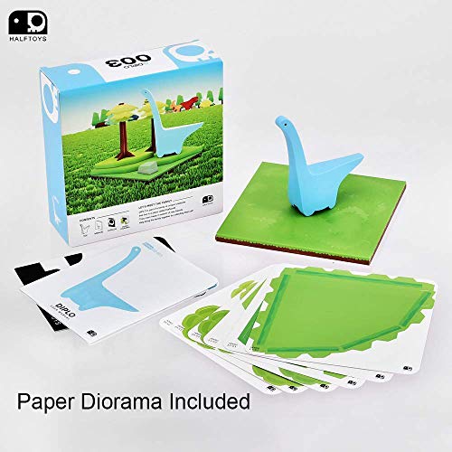 HALFTOYS Office Magnetic 3-D Puzzle Dinosaur Figures Desk Toy Set- Prehistoric Bundle Series (Diplo)- Home Decorations Party Favors