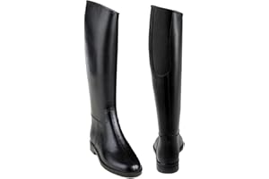 EQUISTAR Ladies Cadet Flex II Rubber Tall Riding Black Boots with Elastic Insert
