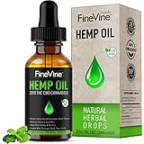Hemp Oil Drops - 500mg - for Pain Relief, Stress, Anxiety Sleep Support - Best Natural Anti-inflammatory Full Spectrum, 100% Pure Herbal Supplement. 1fl (1 Pack)