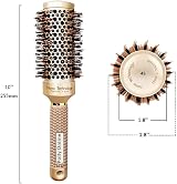 Polly Online Round Hair Brush 45mm Ionic Boar Bristles Gold view 7
