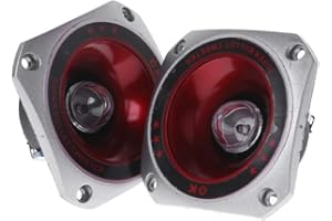 caralin 2PieceS Speaker Tweeter 3" Colorful Flashing Piezoelectric Loudspeaker Treble Head Driver Player Tweeter