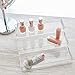 iDesign - 41630 Linus Plastic Stadium Rack, 3-Tier Organizer for Bathroom Countertop, Vanity, Kitchen, Office, Craft Room, 10.25