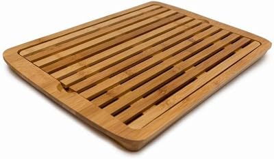 NERTHUS FIH 675 Bamboo Crumb Deposit Cutting Board with Removable Grille