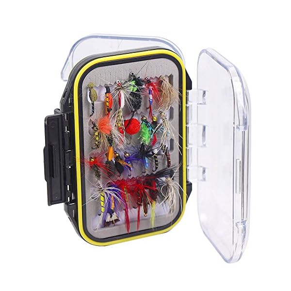 Croch-100pcs-120pcs-Fly-Fishing-Dry-Flies-Wet-Flies-Assortment-Kit-with-Waterproof-Fly-Box-for-Trout-Fishing